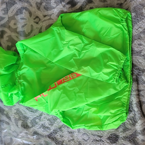 Ralph Lauren Windbraker Jacket Packable Water Resistent Sze 5 Green Neon Color - Picture 17 of 17